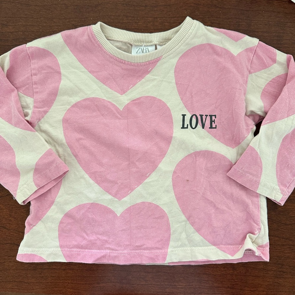 Zara toddler girls top